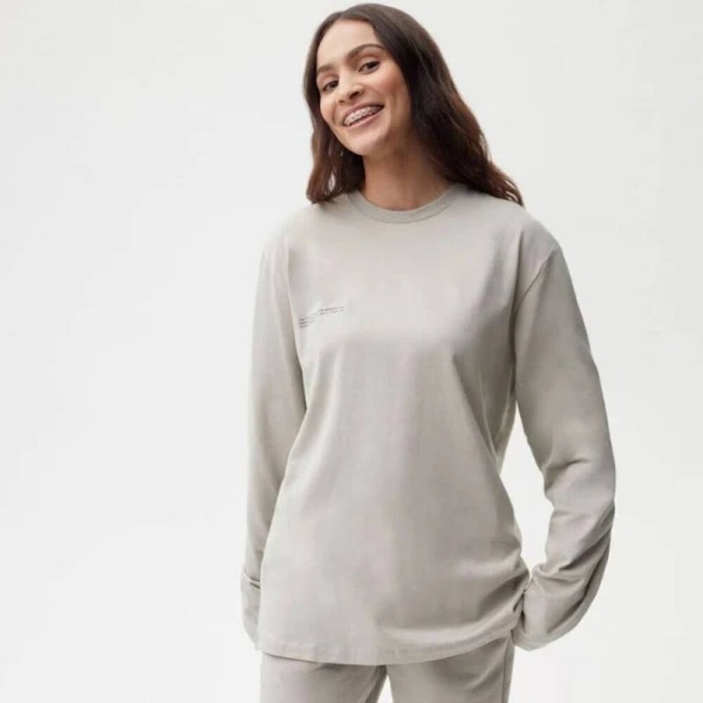 Pangaia Organic Cotton Long Sleeve Cotton T-Shirt With C-FIBER™